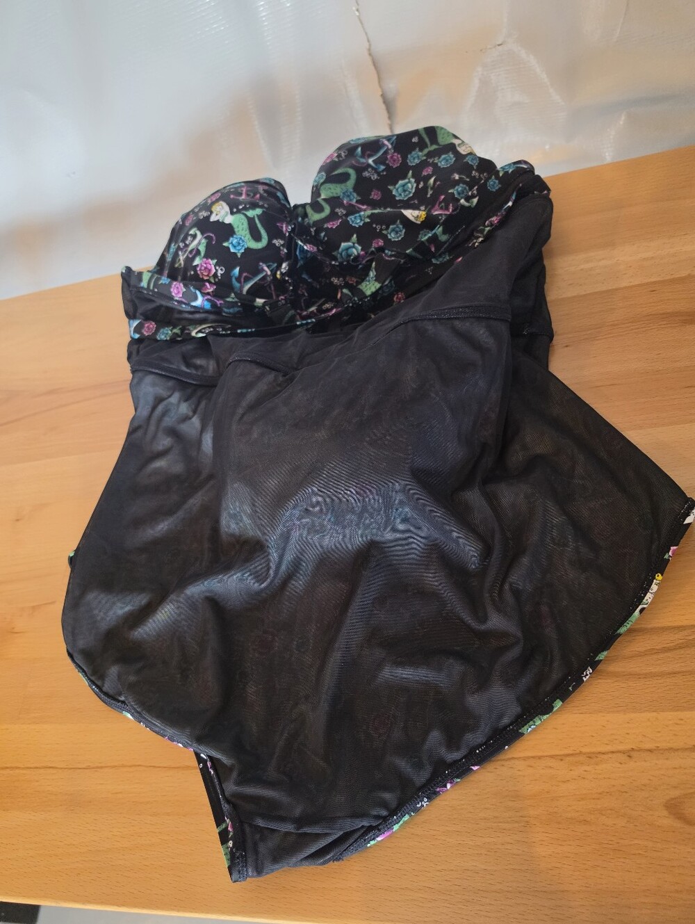 Torrid Mermaid Tie Skater Swim Dress 4X/26 Black Nautical Pin Up Retro - Picture 13 of 14